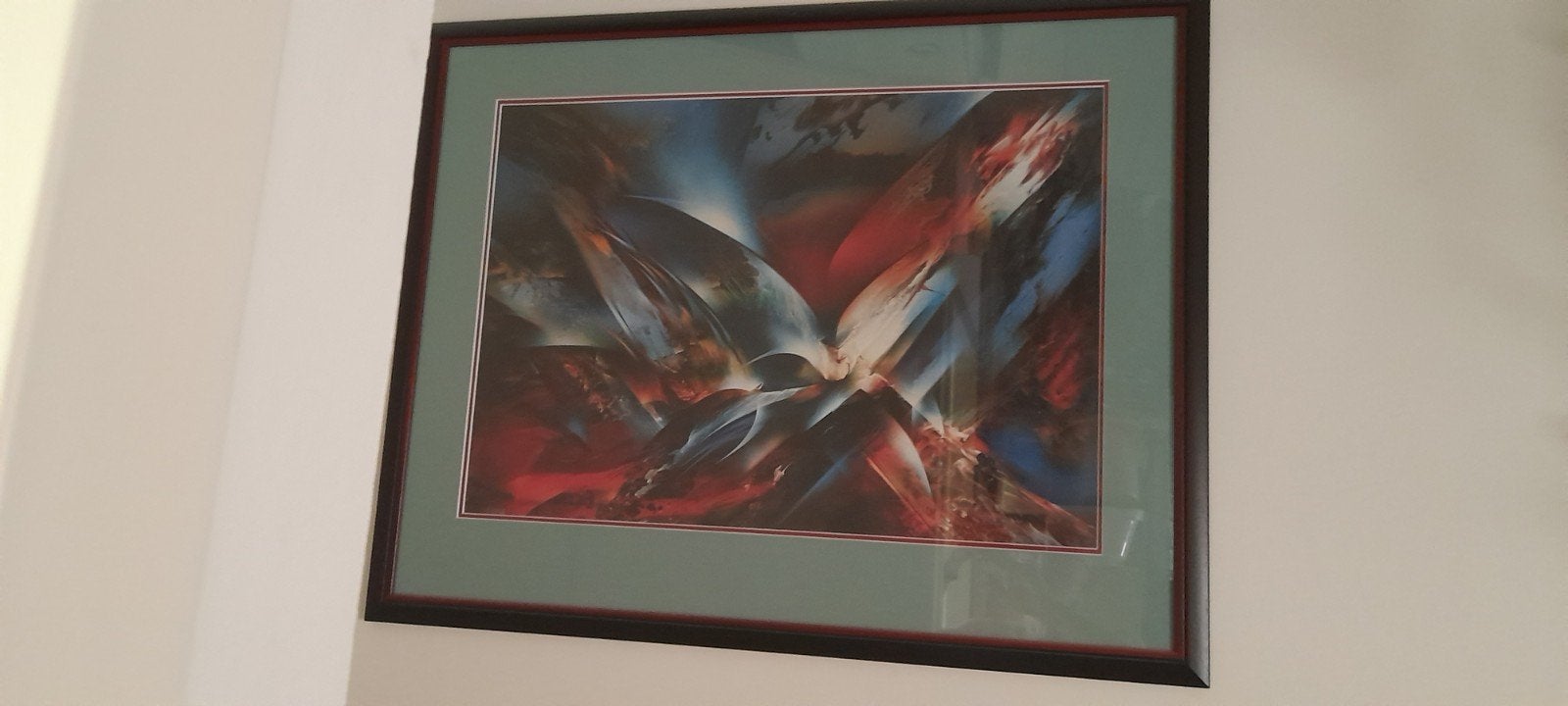 Abstracte kunst aan de muur -, Ophalen