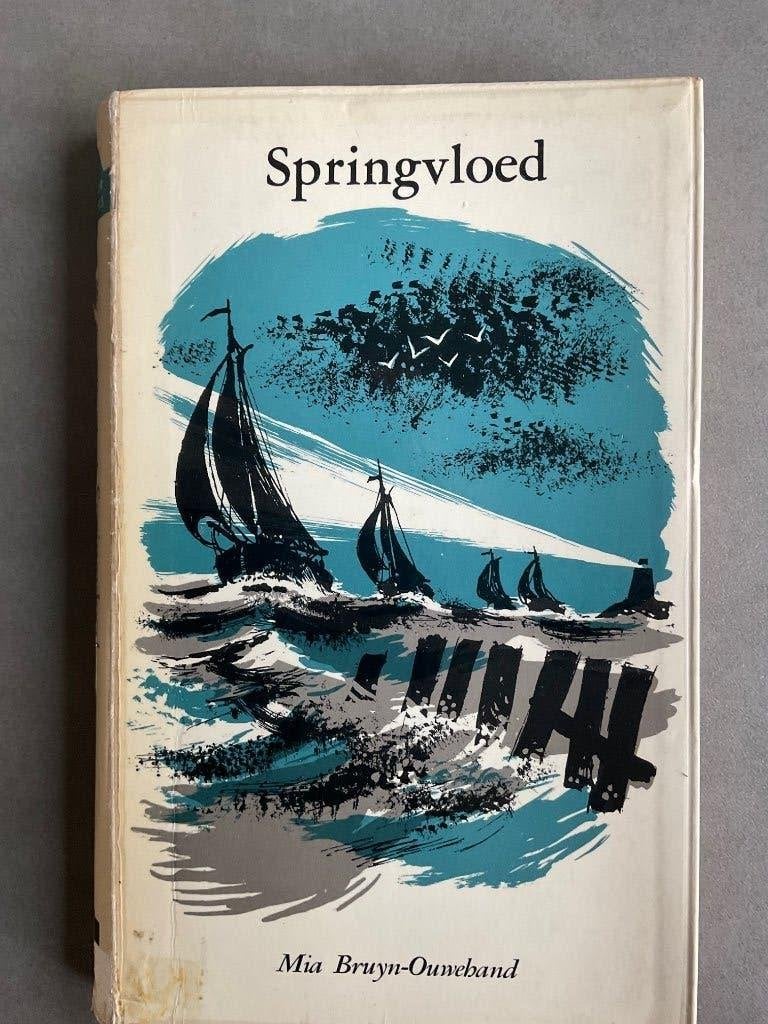 Springvloed - Mia Bruyn-Ouwehand (Vintage Boek), Boeken, Gelezen, Ophalen of Verzenden, Nederland, Mia Bruyn-Ouwehand