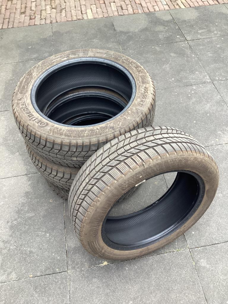 Continental WinterContact TS 870 P 205/55 R17 95V 4 banden, Ophalen, Gebruikt, 17 inch, Band(en)