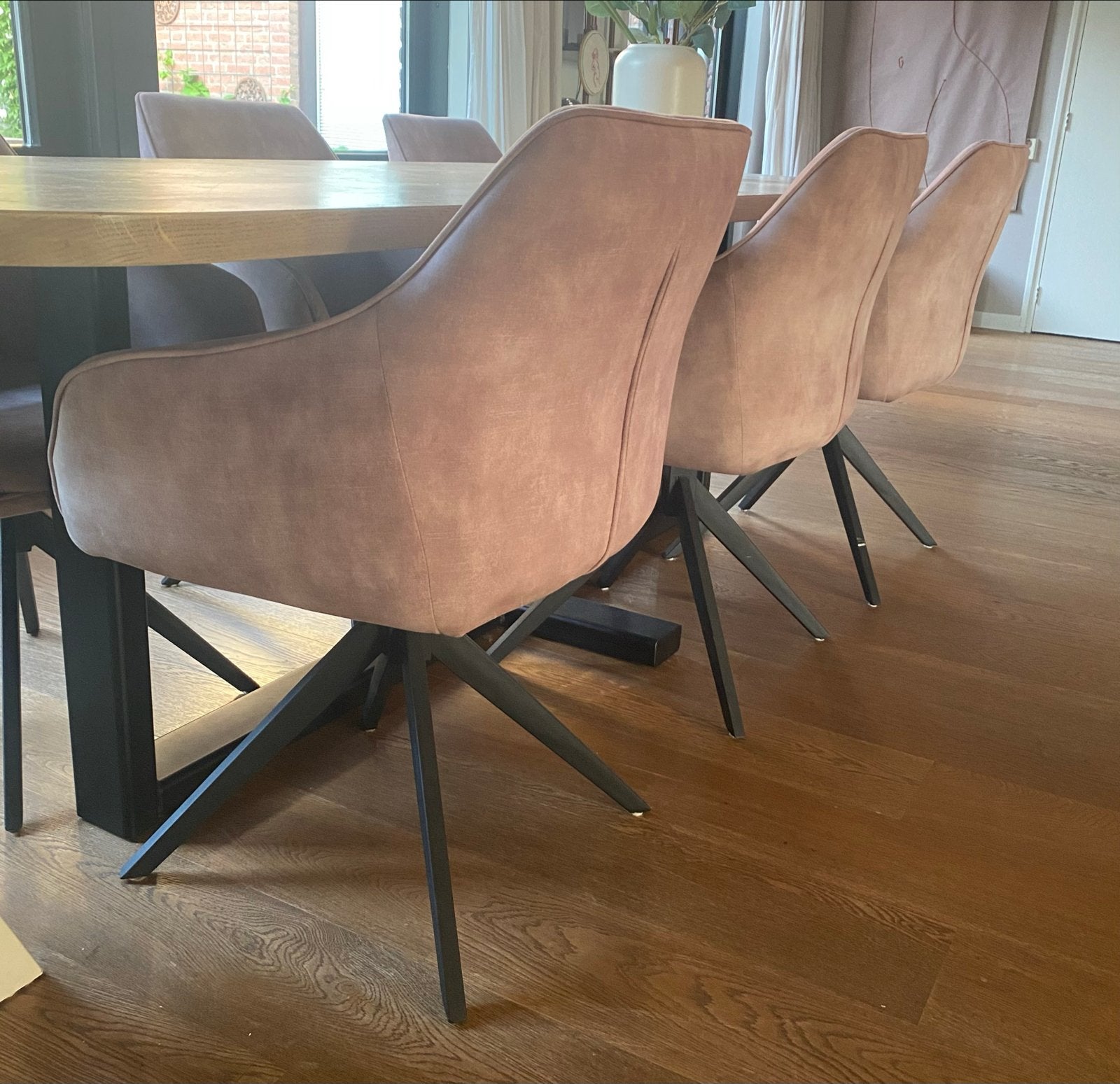 6 Young Living stoelen, Ophalen, Gebruikt, Overige kleuren, Stof
