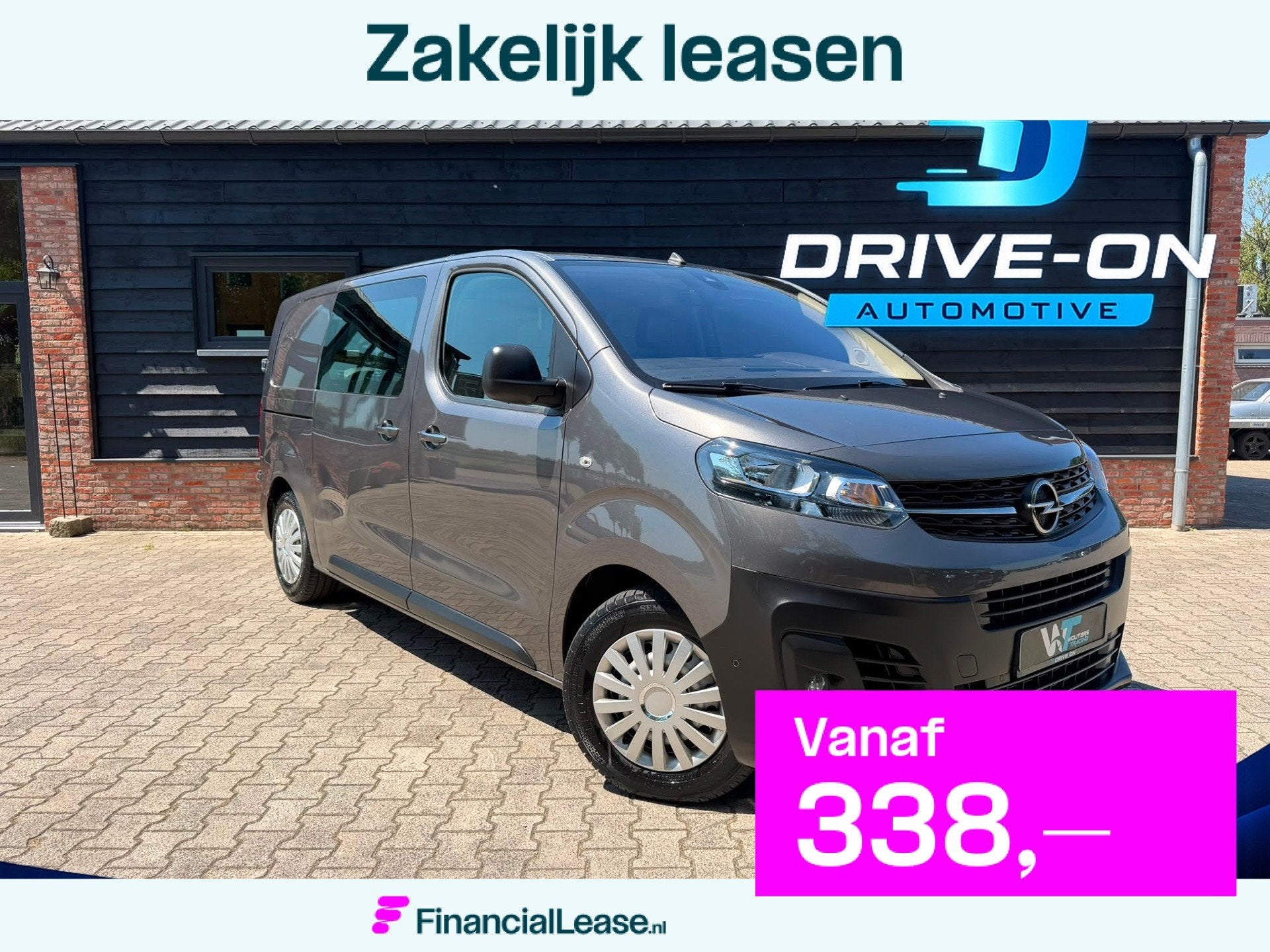 Opel Vivaro 2.0 CDTI L1H1 - Automaat - 3 pers - scherm - L2, Gebruikt, Zwart, 4 cilinders, Leder en Stof