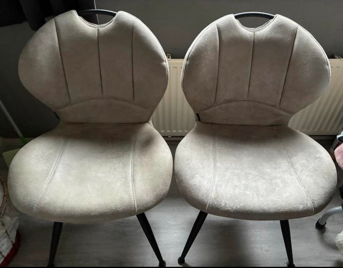 2 eetkamerstoelen, Huis en Inrichting, Ophalen, Eenpersoons, Minder dan 75 cm, Zo goed als nieuw