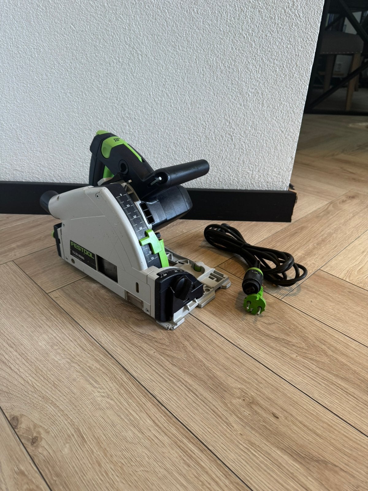 Festool ts 55 REBQ invalzaag, Ophalen, Gebruikt, Invalzaag, 30 tot 70 mm