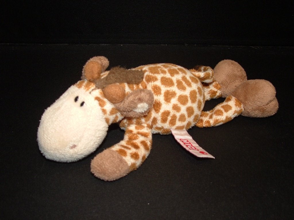 NICI GIRAFFE KLEIN VELOURS ROOMWIT MET LICHTBRUINE, Kinderen en Baby's, Ophalen of Verzenden, Nieuw, Overige typen