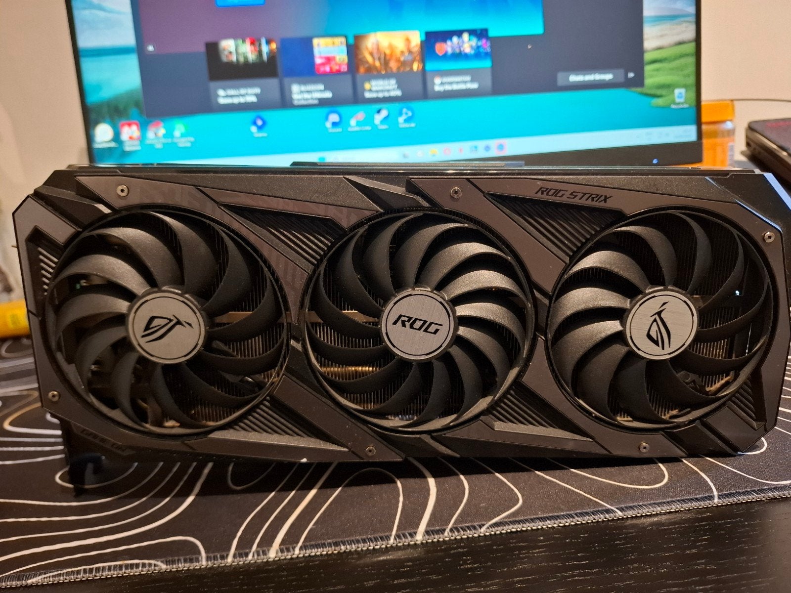 ASUS ROG Strix RTX 3060 Ti 8GB V2 LHR Videokaart, Computers en Software, Videokaarten, Ophalen of Verzenden, Zo goed als nieuw