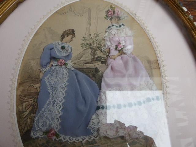 Prachtige lijst met prent la mode illustree, Ophalen of Verzenden