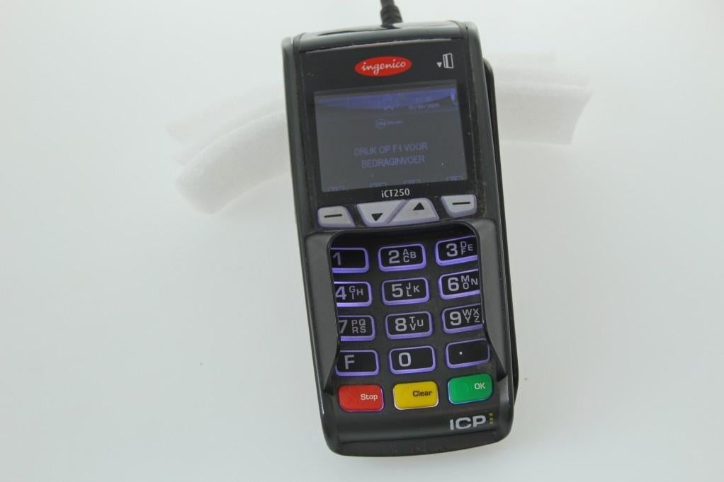 Ingenico iCT250 bedraad pinapparaat met toebehoren, Ophalen of Verzenden, Overige typen