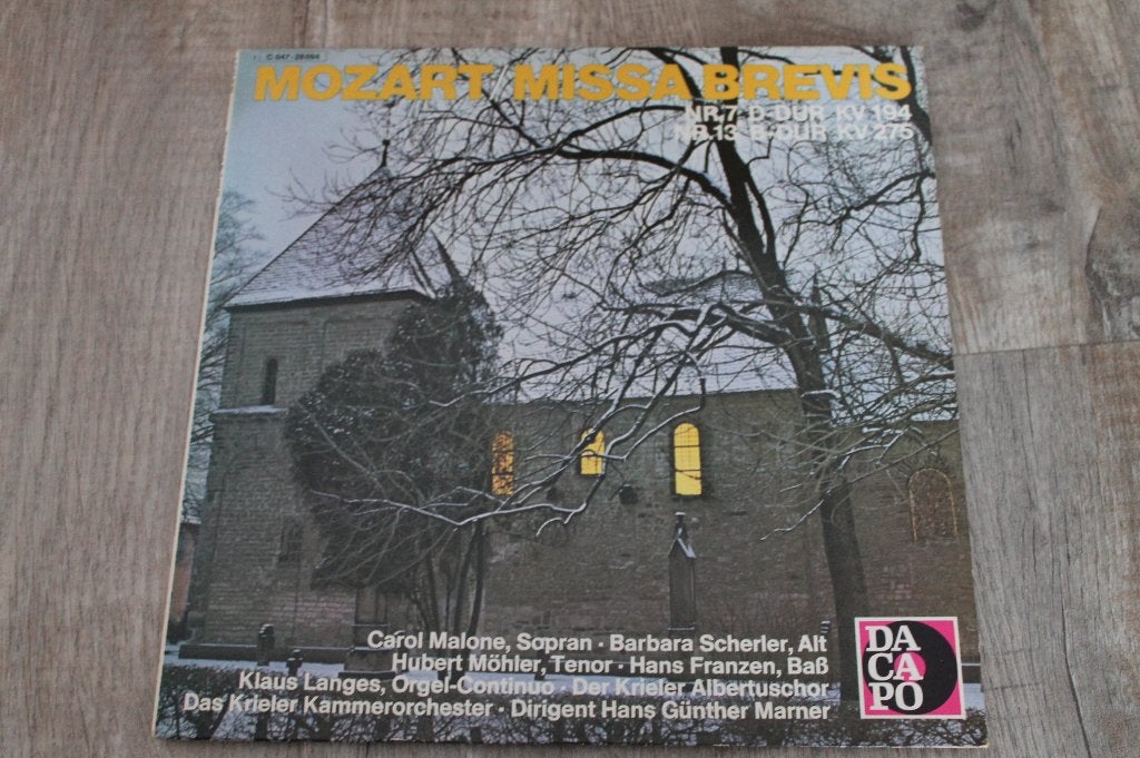 Mozart - Missa Brevis, Kamermuziek, Inclusief binnenhoes, Ophalen of Verzenden, Zo goed als nieuw