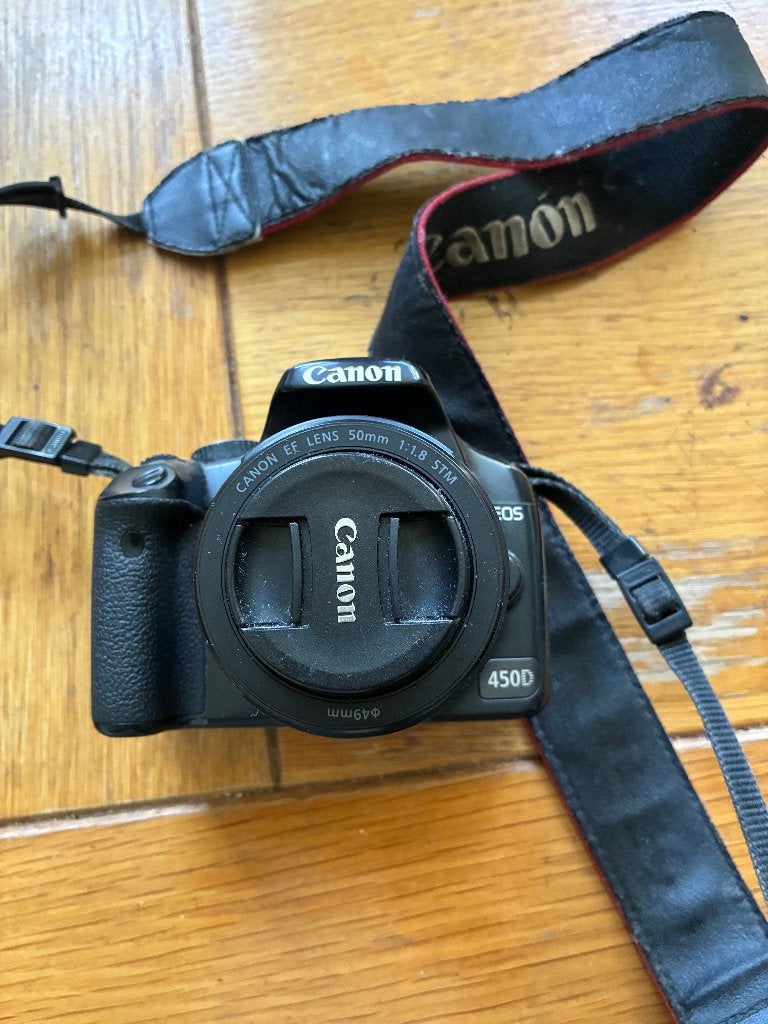 Canon 450D + Canon EF 50mm F/1.8 STM lens, Audio, Tv en Foto, Fotocamera's Digitaal, Spiegelreflex, Canon, Ophalen of Verzenden