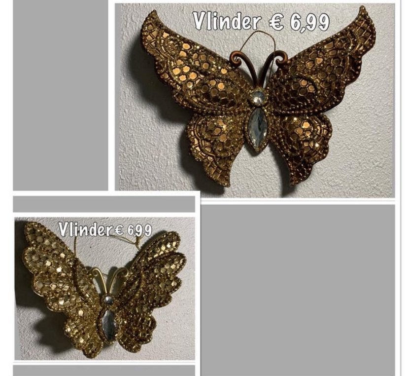 Kersthanger: Goud kleur, Ophalen of Verzenden, Nieuw