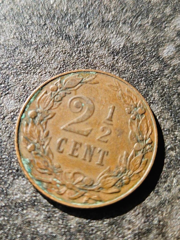 2 1/2 cent. 1904, Postzegels en Munten, Munten | Nederland, Ophalen of Verzenden, Koningin Wilhelmina, 1 cent