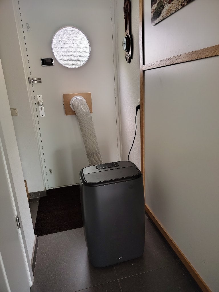 north mobile airco model DXMA10 14K BTU, Ophalen, Gebruikt, Minder dan 60 m³, 3 snelheden of meer