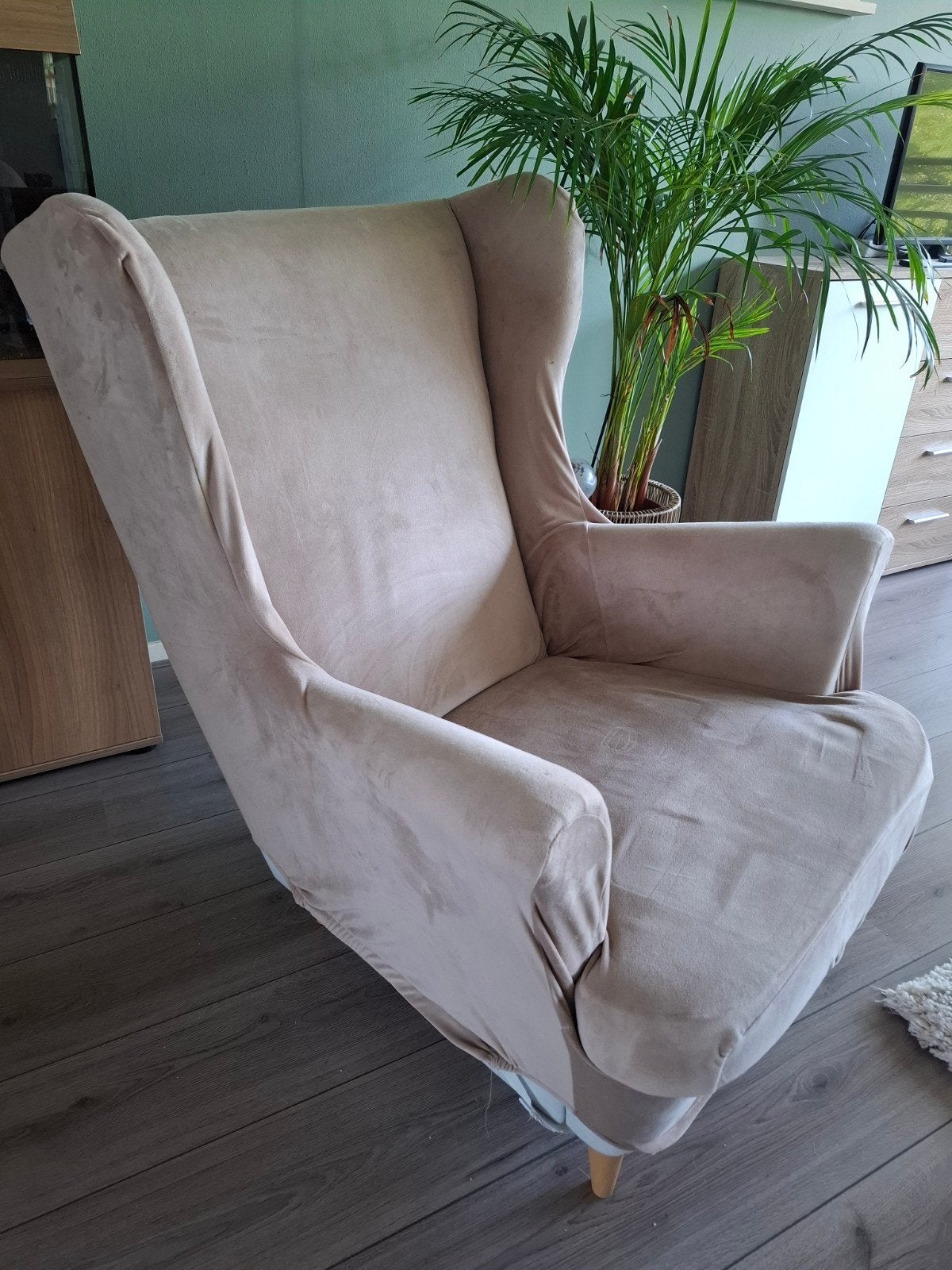 Fauteuil (IKEA Strandmon) incl. hoes, Ophalen, Modern, Klassiek, Gebruikt, 75 tot 100 cm