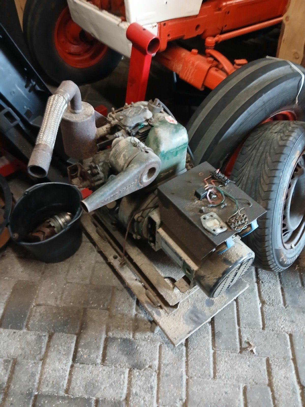 diesel aggregaat generator petter 5.3KVA  opknapper, Doe-het-zelf en Verbouw, Ophalen, Gebruikt, Dieselmotor, 1800 rpm of meer