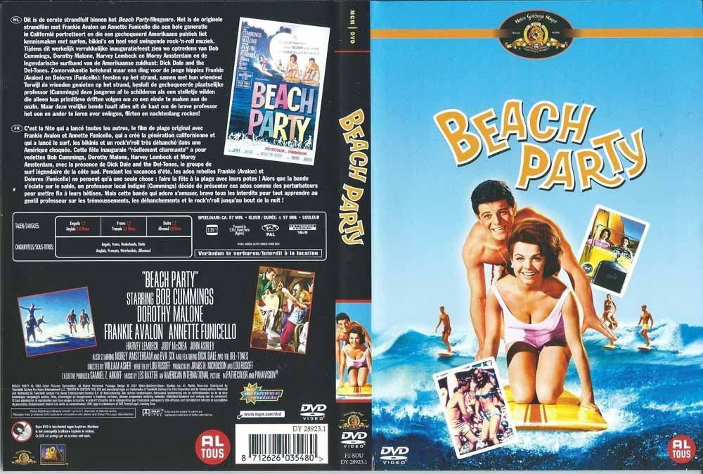 Beach Party 1963 DVD met Frankie Avalon, Annette Funicello, Alle leeftijden, Ophalen of Verzenden, 1980 tot heden, Zo goed als nieuw