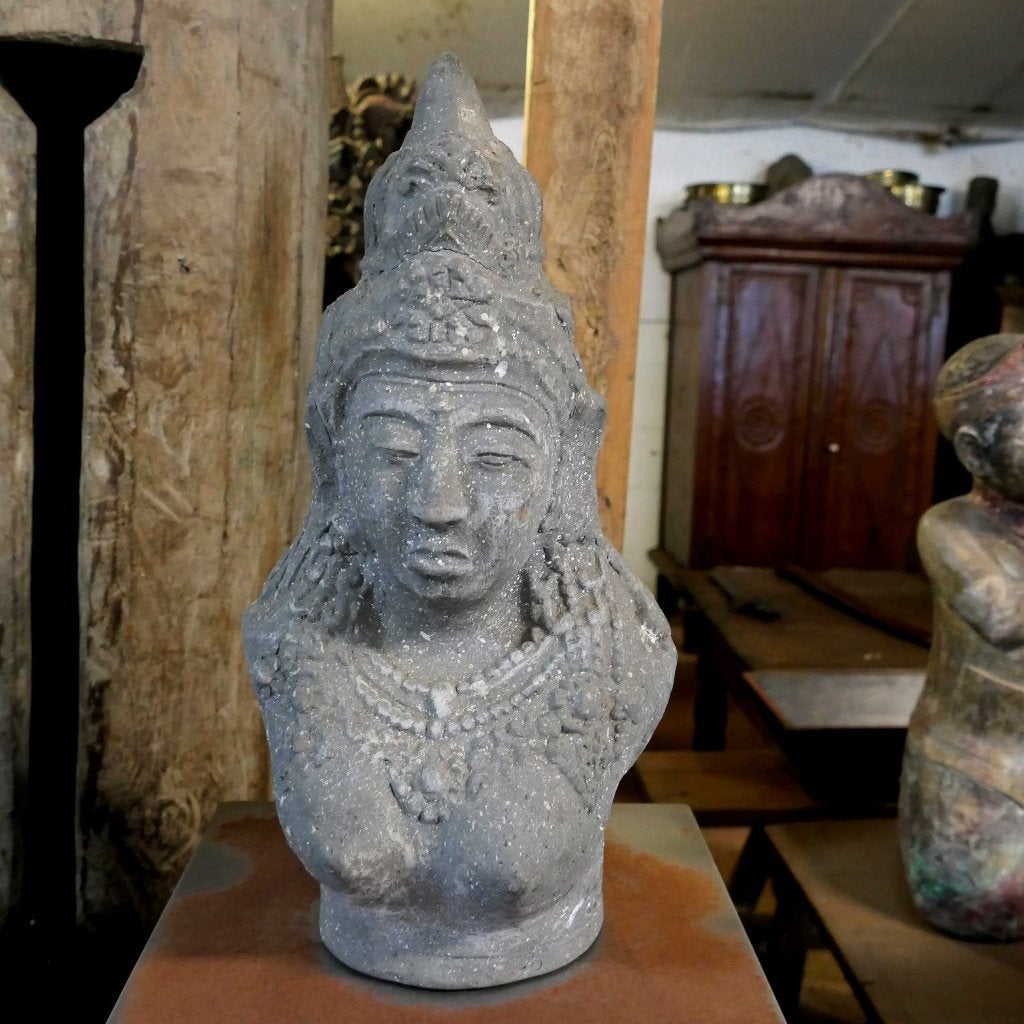Hindoeistisch beeld TCX2 Hindoe Hindu vrouw buste Indonesie, Ophalen of Verzenden