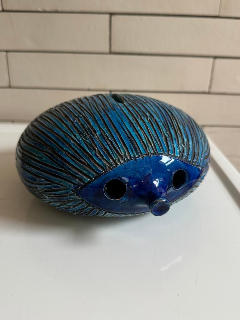 Bitossi Rimini Blue Egel Spaarpot Aldo Londi Jaren 60, Ophalen of Verzenden