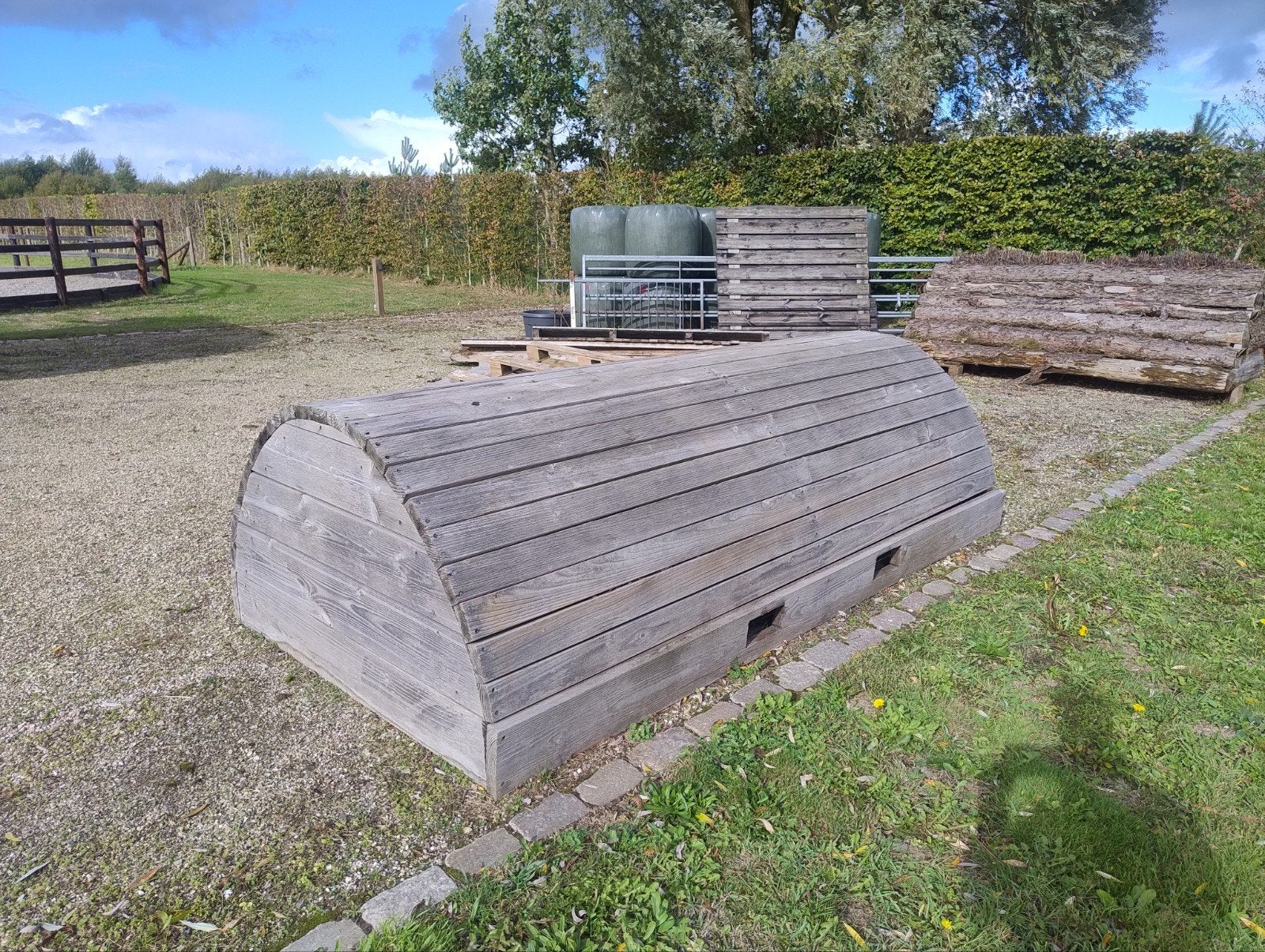 Cross eventing hindernissen, Ophalen