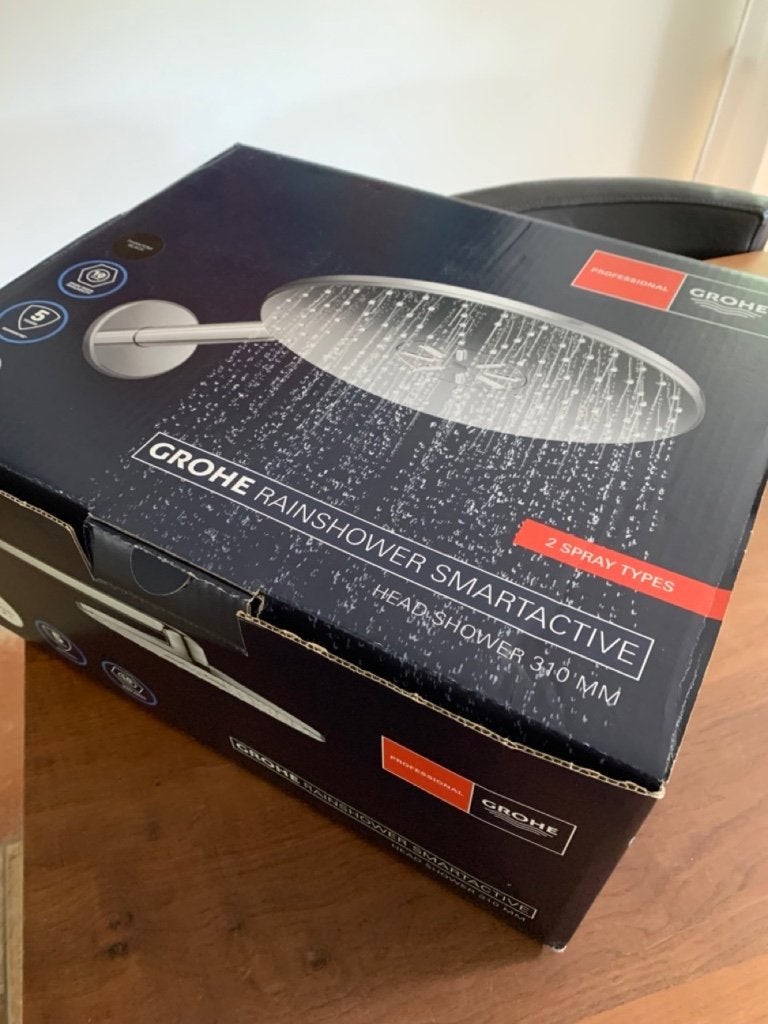 Grohe Rainshower SmartActive wand - 310 Phantom Black nieuw, Verzenden, Nieuw, Douche