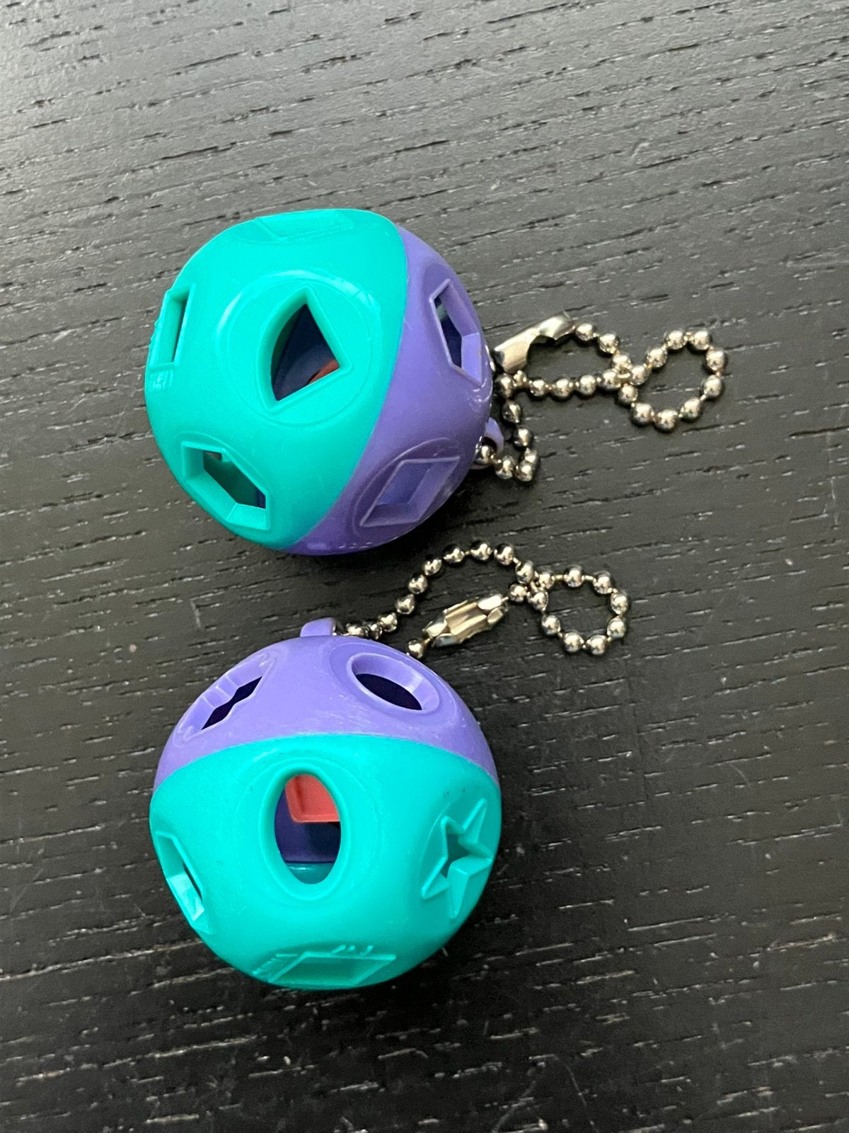 2x sleutelhanger vormenbol Tupperware/z.g.a.n, Ophalen of Verzenden, Zo goed als nieuw, Overige typen