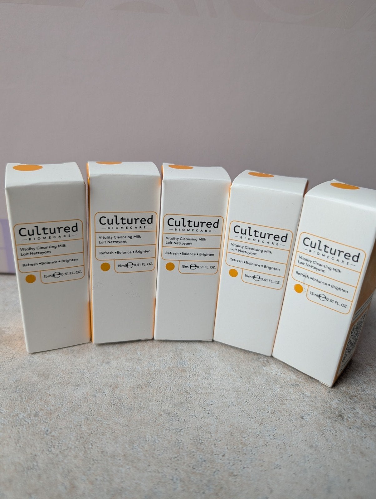 Cultured Biomecare Vitality Cleansing Milk 15ml x 5 stuks, Ophalen of Verzenden, Nieuw, Gehele gezicht