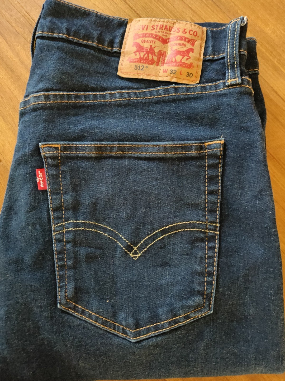 Levi's 512 Slim Taper Jeans W32 L30 - Zo goed als nieuw, Levi's, Blauw, W32 (confectie 46) of kleiner, Ophalen of Verzenden