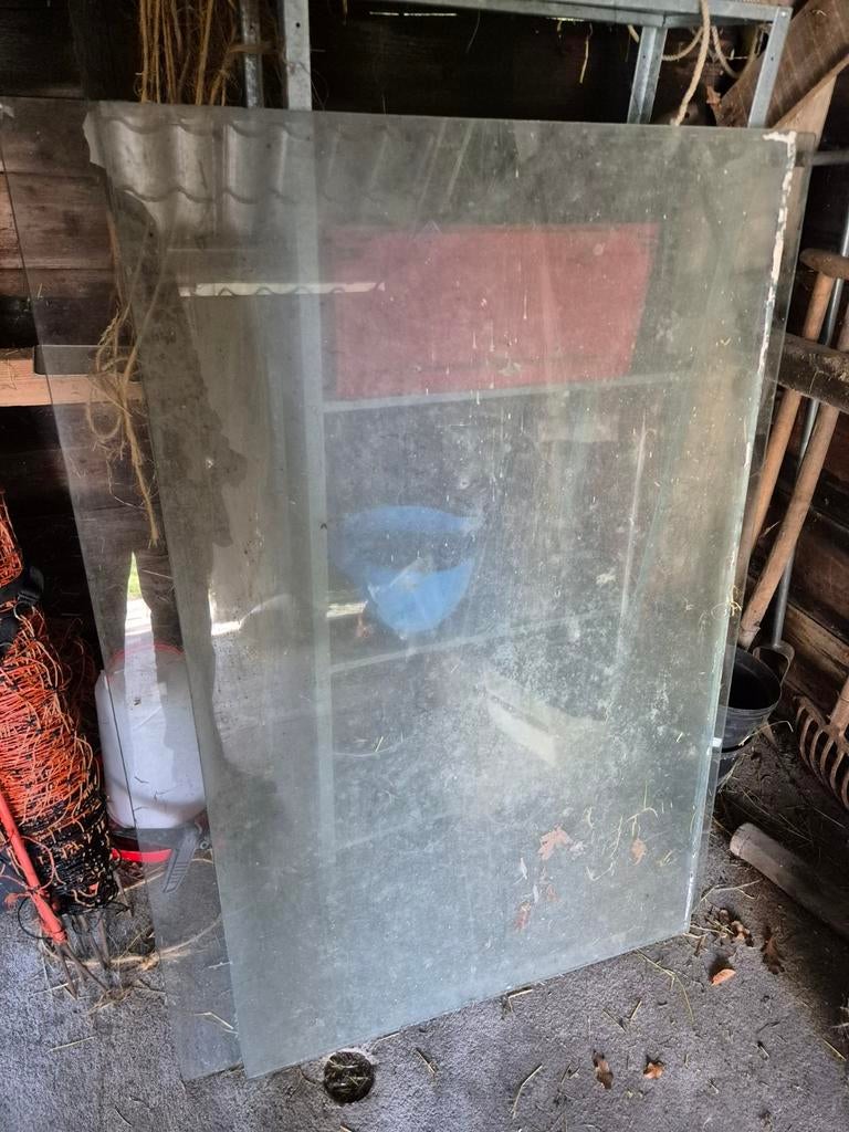 Vlakglas platen, Ophalen of Verzenden, Gebruikt, Dakraam