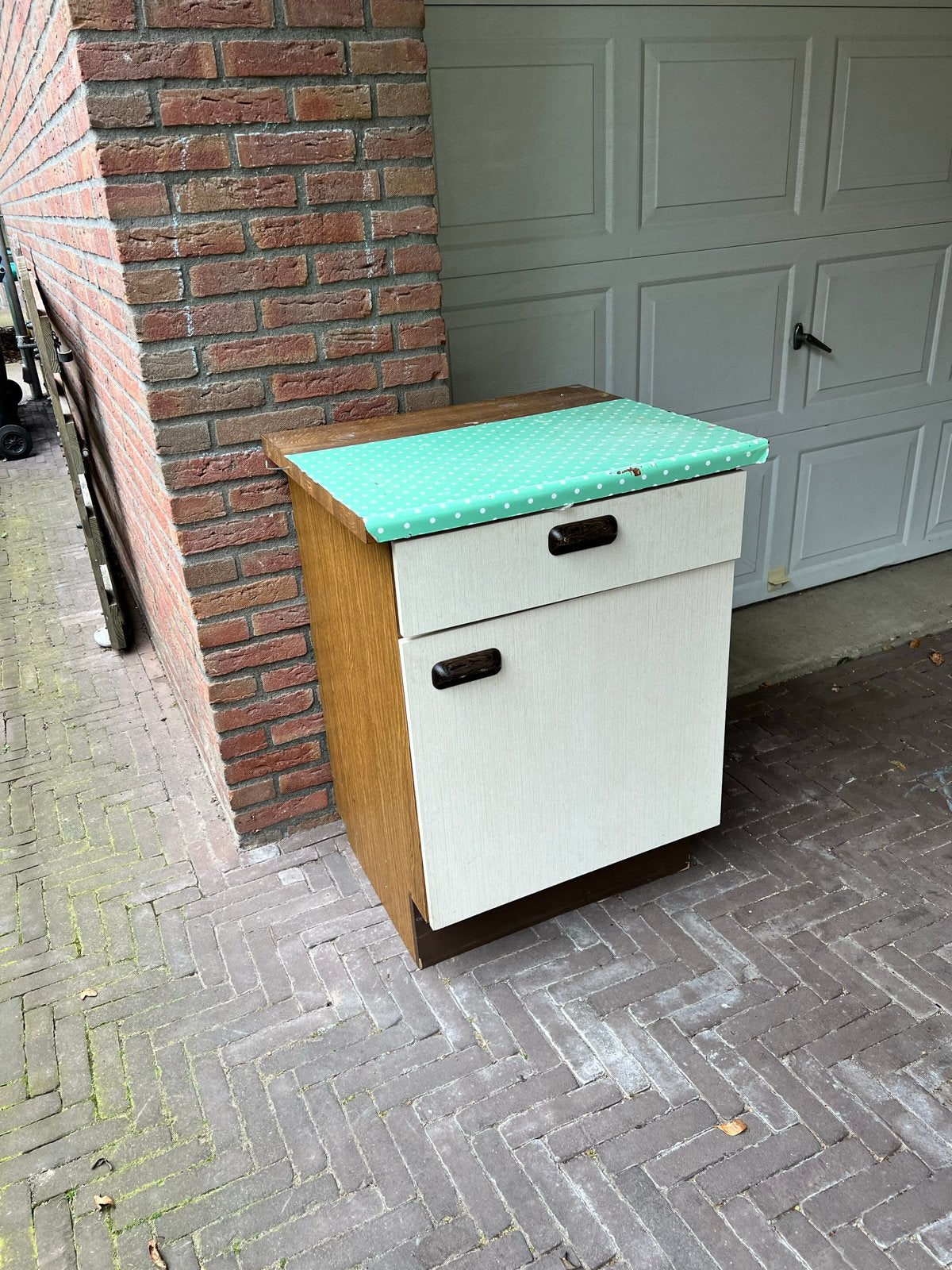 Keukenkastje met lade en deurtje, Ophalen, Hout, Overige typen, Gebruikt
