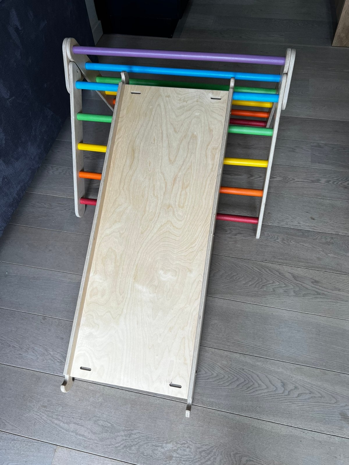 Jindl Klimrek & Glijbaan/Pikler Driehoek – Montessori, Ophalen, Gebruikt