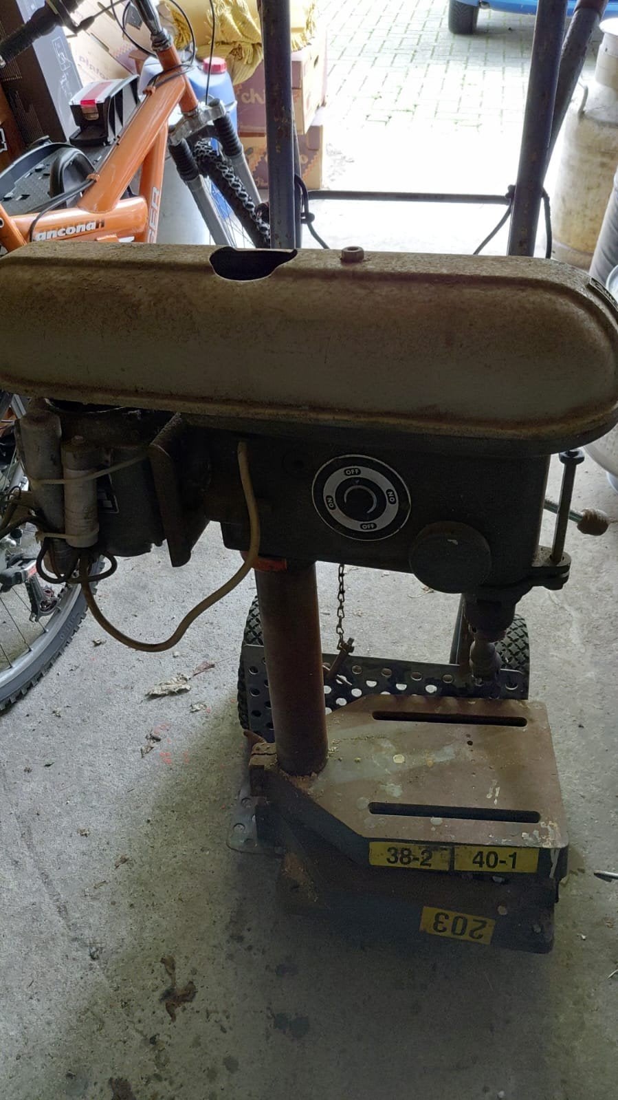 Kolomboormachine zware uitvoering, Ophalen, Gebruikt, Kolomboormachine