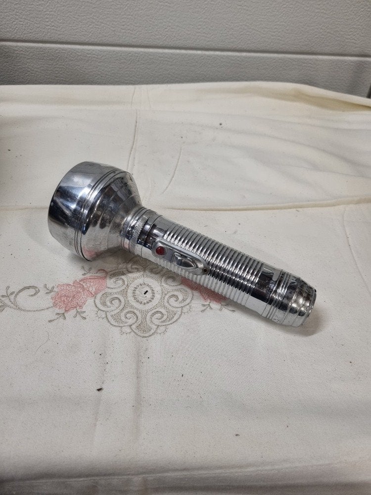 zaklamp metaal op batterijen, Ophalen of Verzenden, 'T Olde Gre-j, Info@toldegrej.nl, Endepoelstraat 20f Didam