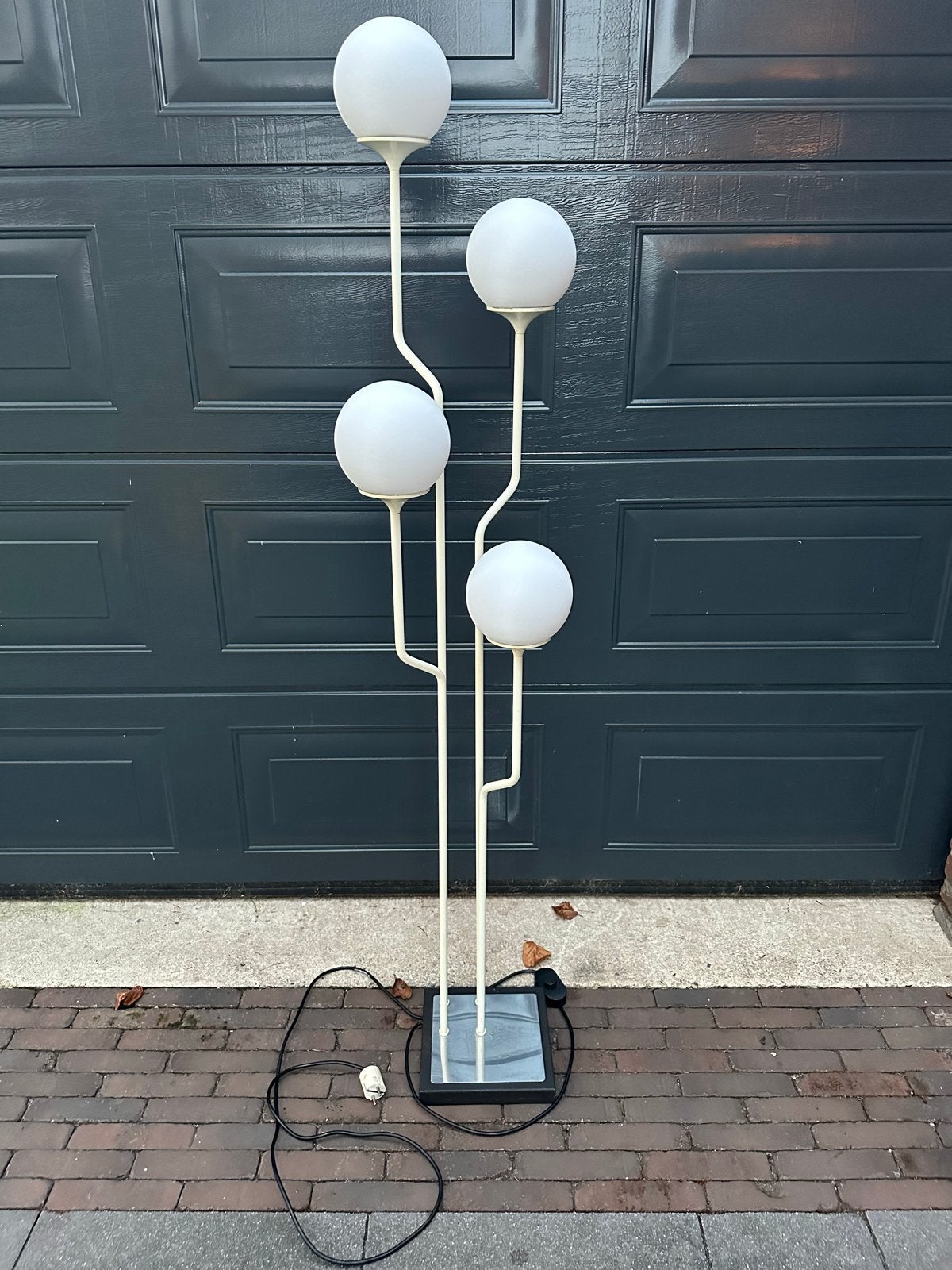 Vintage Goffredo Reggiani vloerlamp met 4 bollen, Ophalen, Gebruikt, Italian design, E14 (klein)