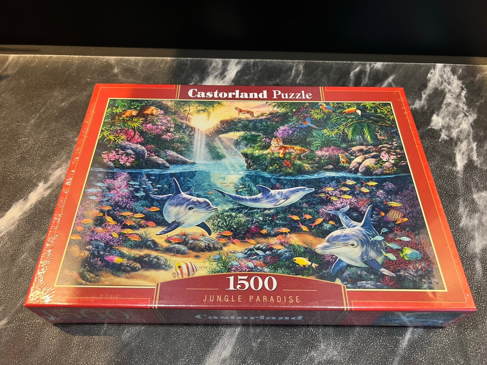 Castorland puzzel 1500 stukjes Jungle Paradise Nieuw in seal, Ophalen of Verzenden, 500 t/m 1500 stukjes, Zo goed als nieuw