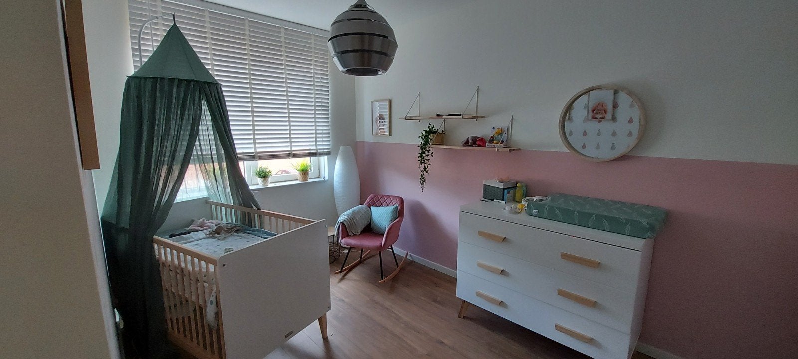 Complete babykamer: Bopita Meegroei ledikant+ TWF Commode, Ophalen, Gebruikt, 50 tot 70 cm, 105 cm of meer