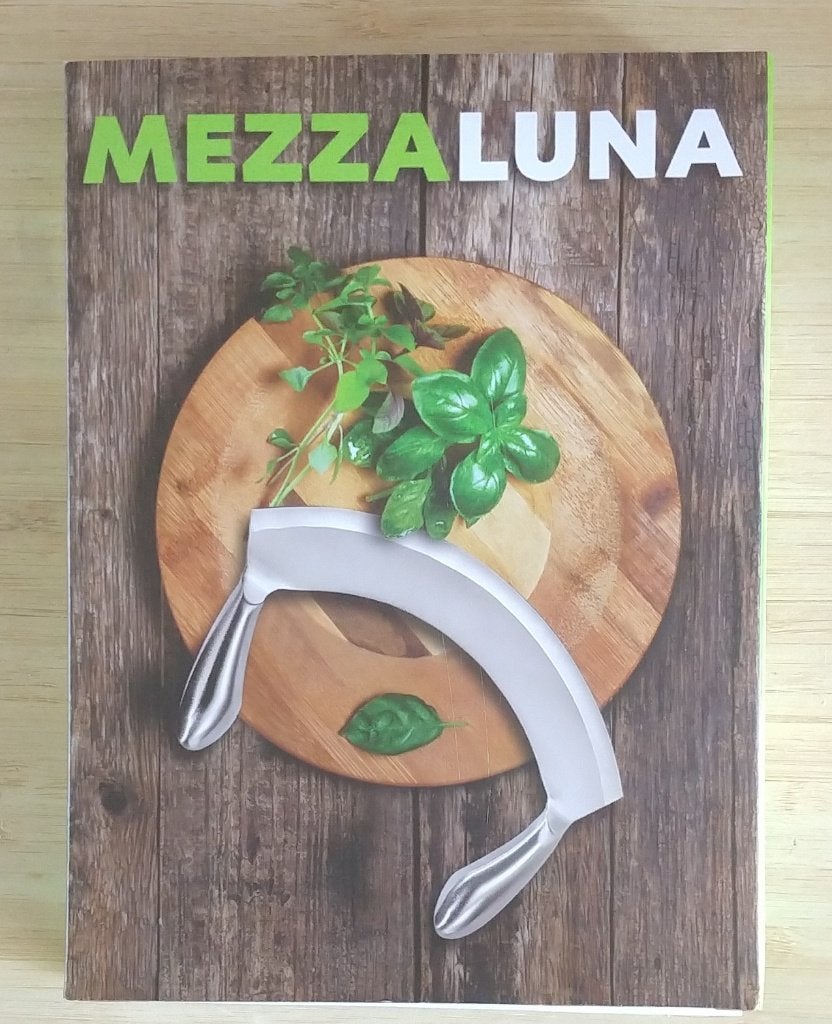 rvs Mezzaluna pizza mes,  volgnr 56, Overige typen, Ophalen of Verzenden, Metaal, Overige merken