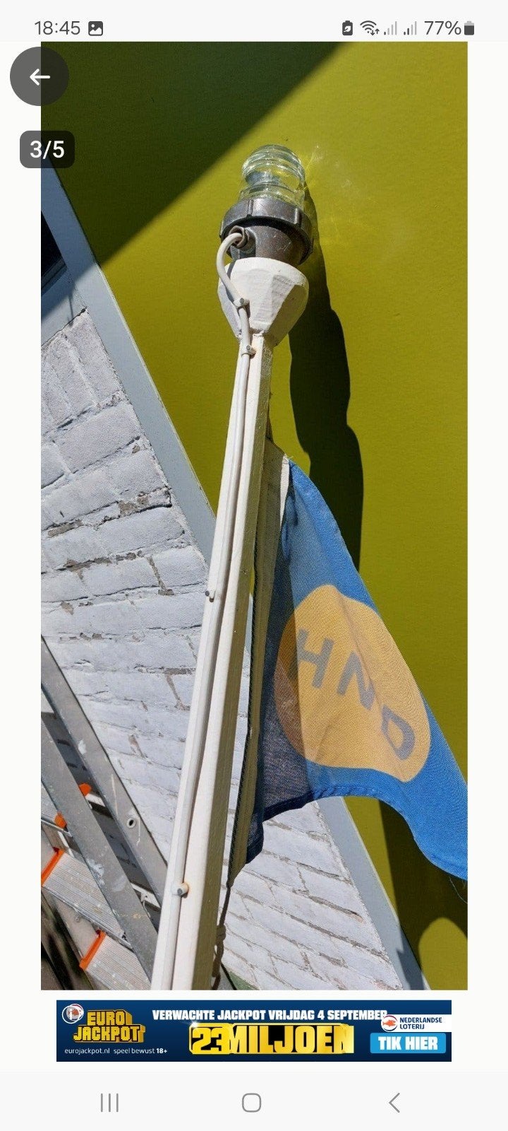 mast met toplicht - het wordt weer donker!, Watersport en Boten, Ophalen