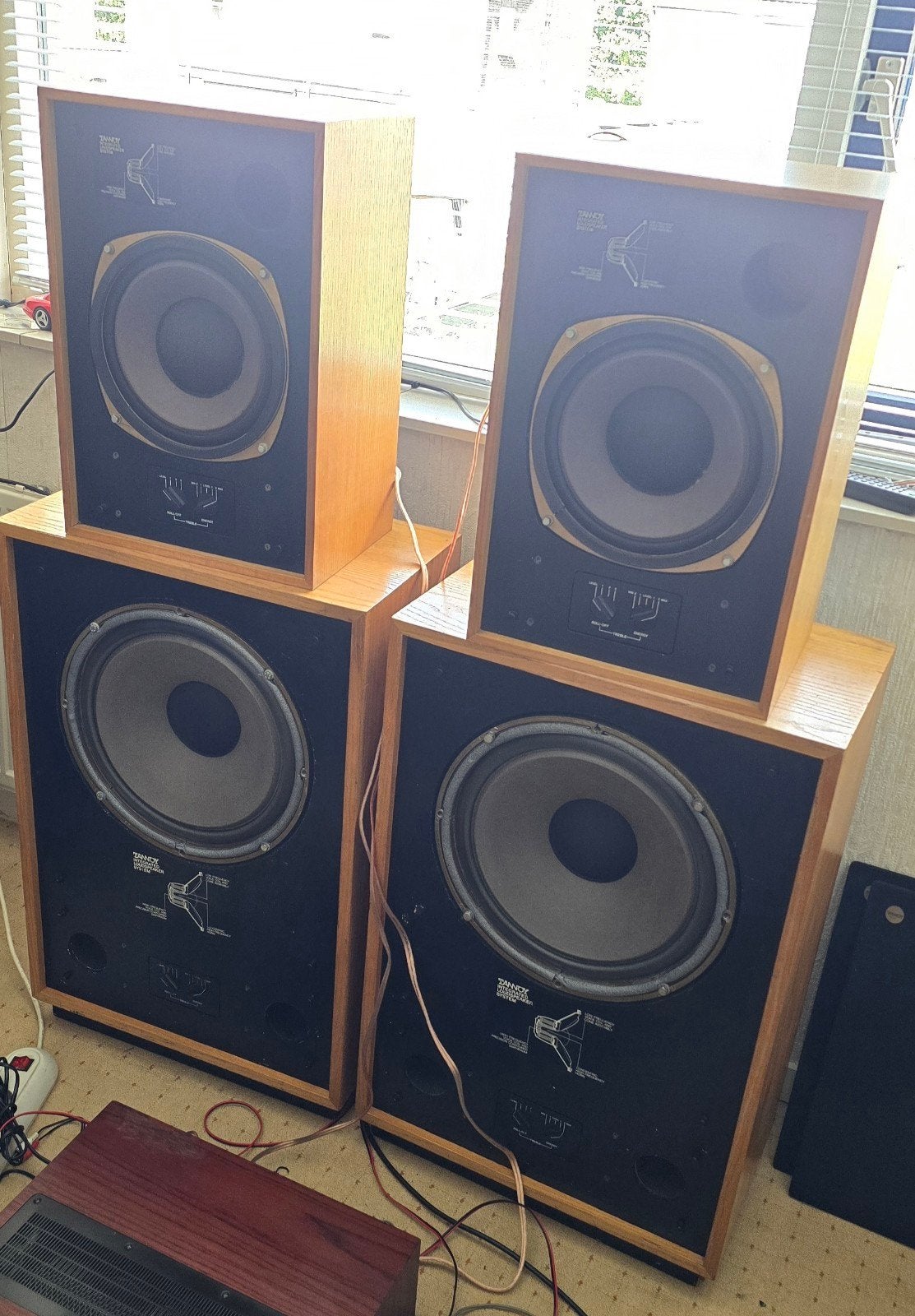 Tannoy Luidsprekers  - 4stuk zeldzaam, Stereo speakers, Gebruikt, 120 tot 150 watt, Basreflex