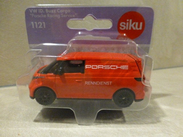 Siku 1121 VW ID Buzz Porsche Renndienst (service), Hobby en Vrije tijd, Ophalen of Verzenden, Nieuw, Auto