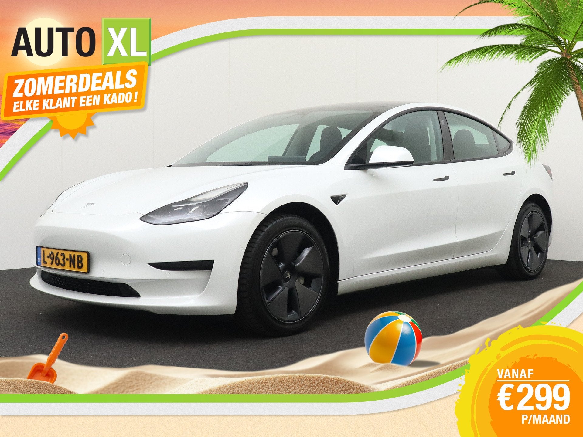 Tesla Model 3 Standard RWD Plus 60 kWh Autopilot Stoelverw., Auto's, Tesla, Automaat, Achterwielaandrijving, Gebruikt, Zwart