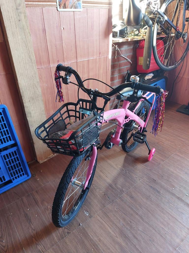 18 inch meisjes fiets vaccabe super sport, Ophalen, Onbekend, Nieuw, Handrem