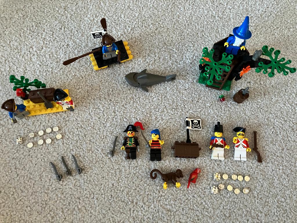 LEGO 6020 6234 6237 6252 Piraten, Kinderen en Baby's, Speelgoed | Duplo en Lego, Gebruikt, Compleet, Lego, Ophalen of Verzenden