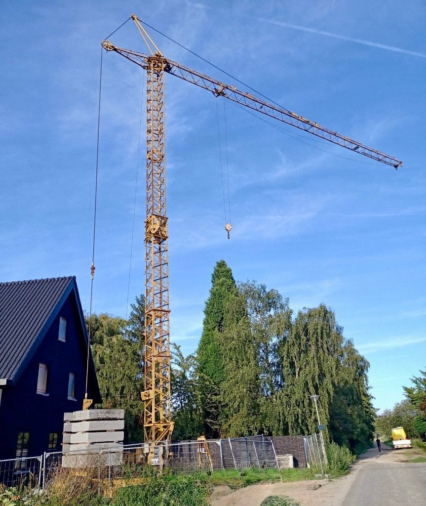 Potain 309 A bouwkraan, Ophalen, Kraan