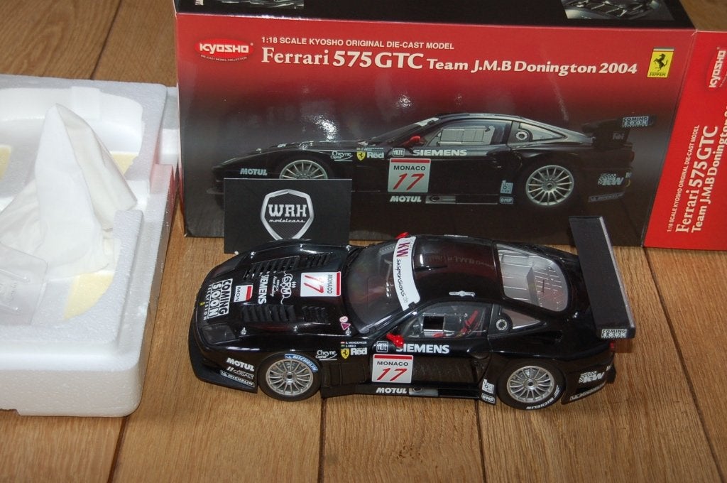 1:18 FERRARI 575 GTC DONINGTON #17 Kyosho WRH, Verzenden, Zo goed als nieuw, Auto, Kyosho