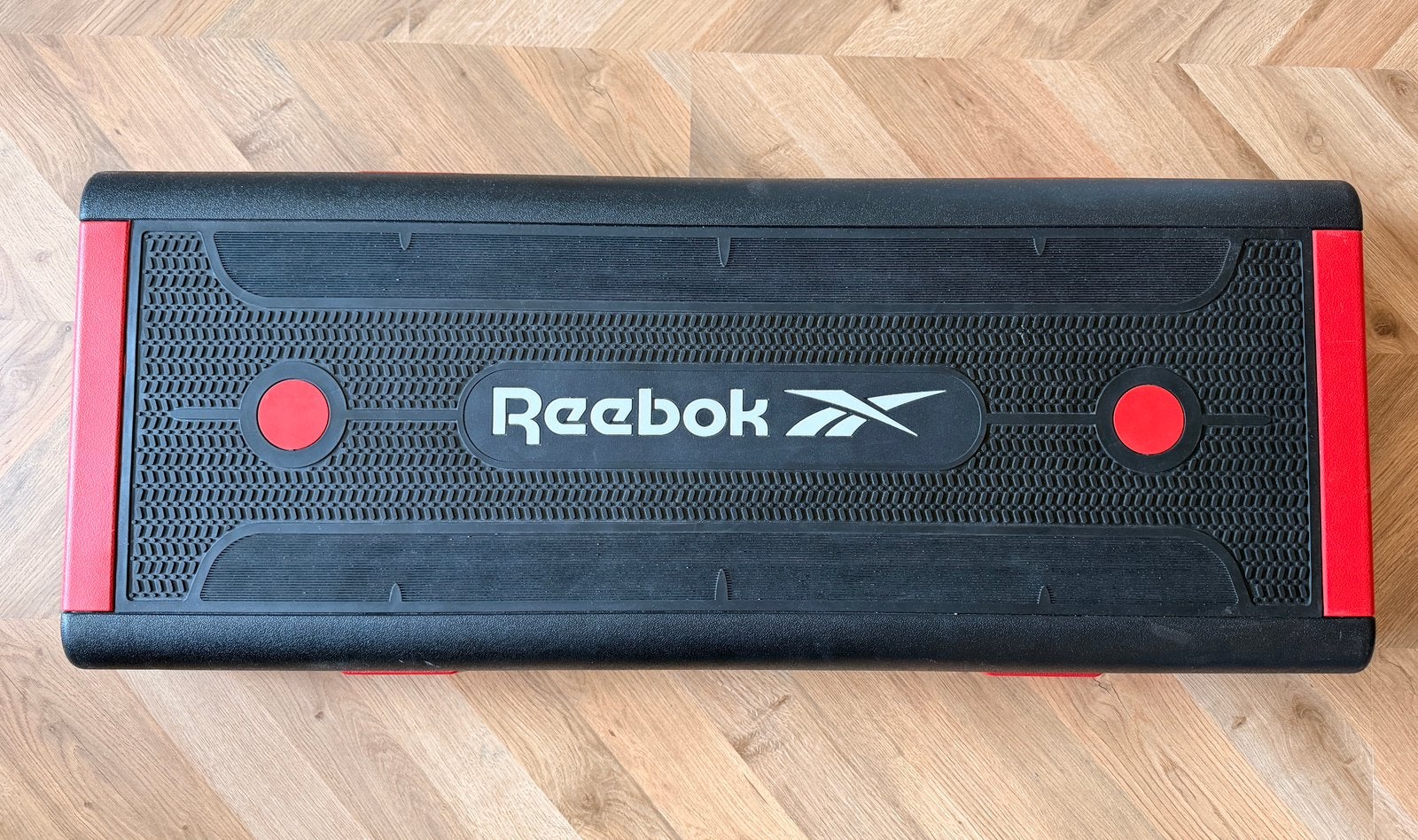 Reebok step board zwart/rood zgan, Ophalen, Zo goed als nieuw, Benen, Stepbank