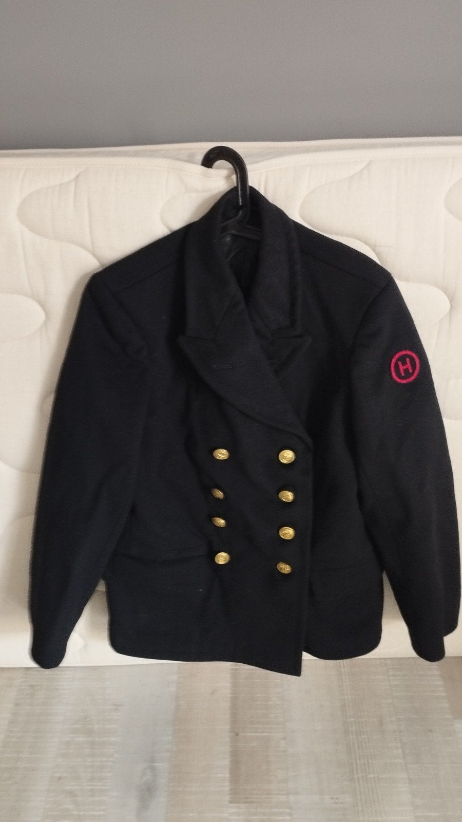 Marine jas zuiver scheerwol tekoop, Ophalen of Verzenden, Blauw