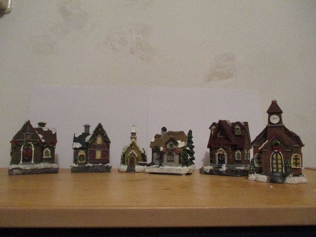 Kersthuisje's, diverse, los te koop, Ophalen of Verzenden, Gebruikt