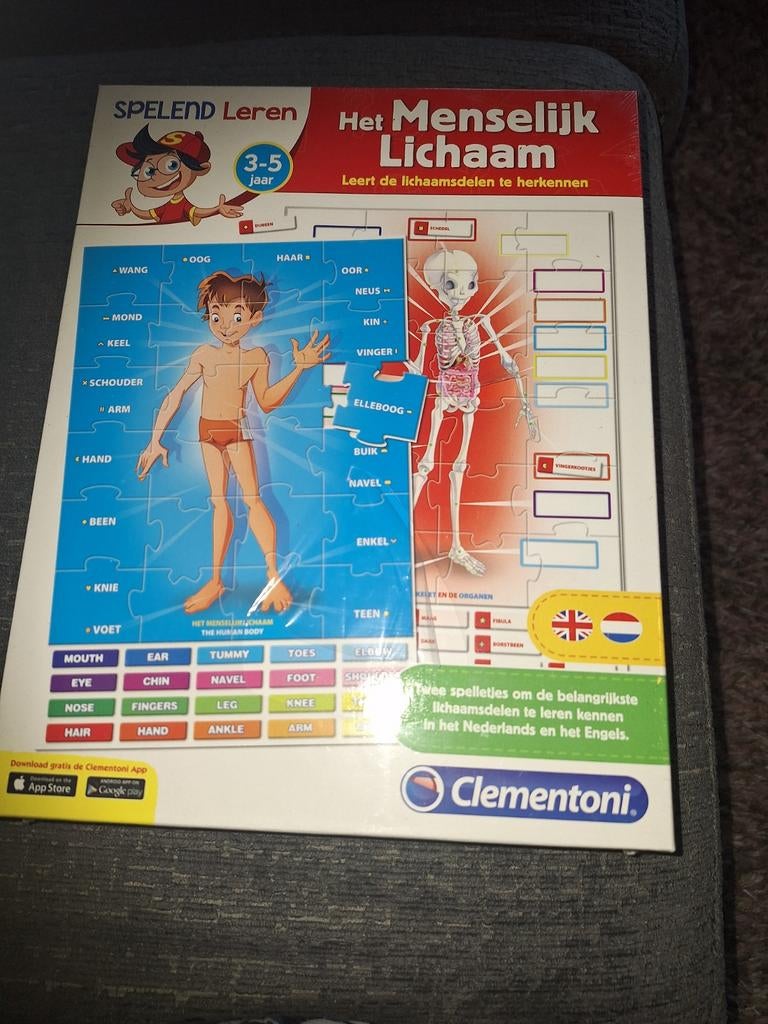 Clementoni Het menselijk lichaam nieuw, Ophalen, Meer dan 50 stukjes, Nieuw
