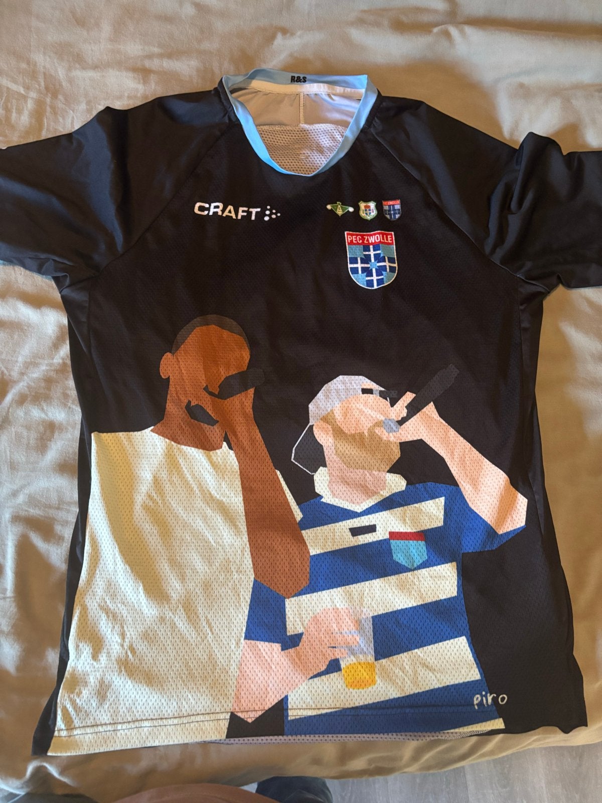 PEC Zwolle x Rico & Sticks Voetbalshirt, Maat 48/50 (M), Zwart, Ophalen of Verzenden, Zo goed als nieuw