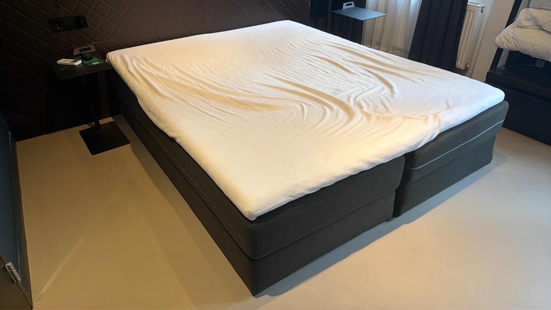Luxe boxspring zelf ophalen, Ophalen, Gebruikt, Zwart, Luxe