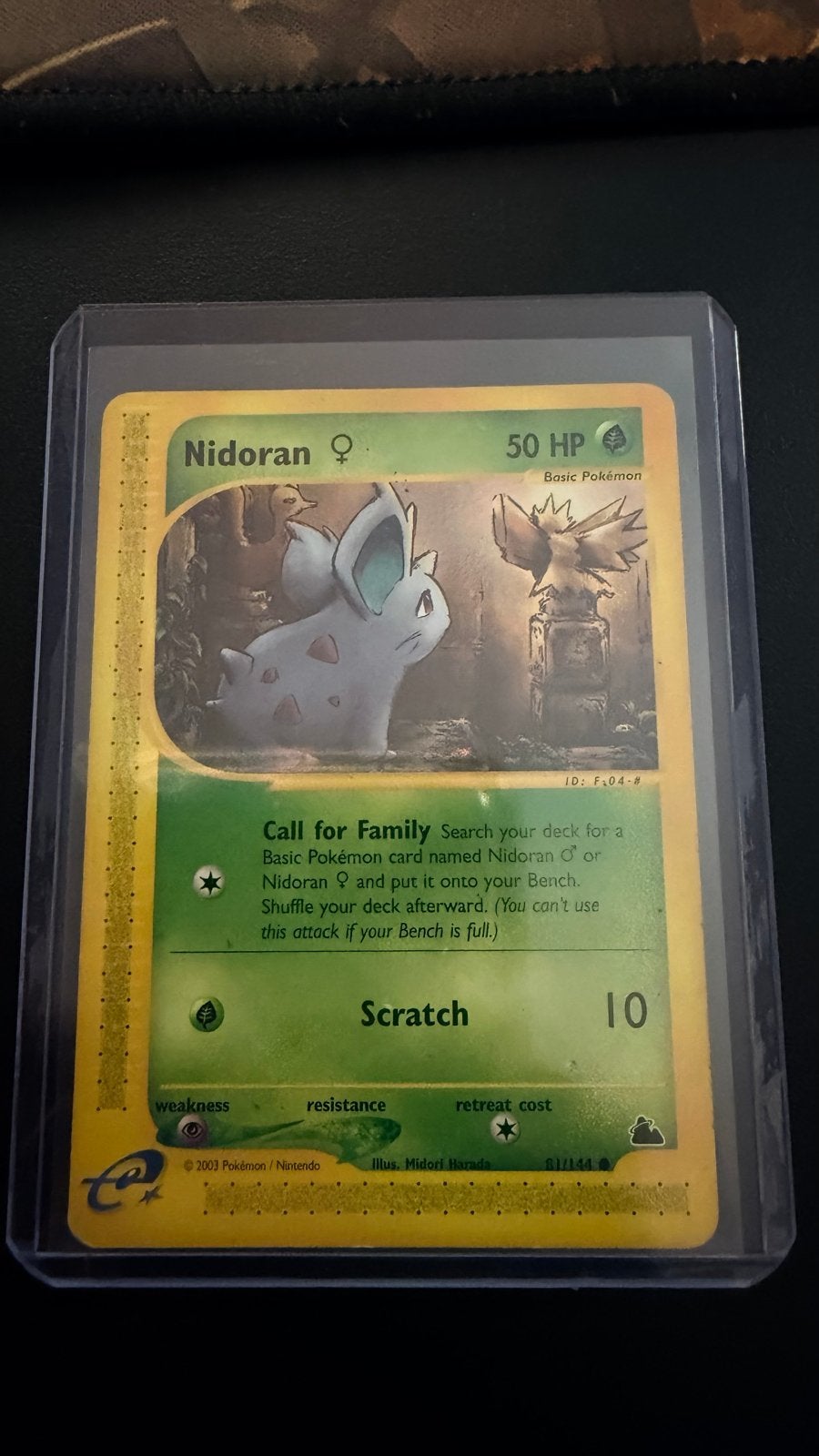 Nidoran Pokémon Kaart 2003 (EX Ruby & Sapphire), Ophalen of Verzenden, Gebruikt, Losse kaart